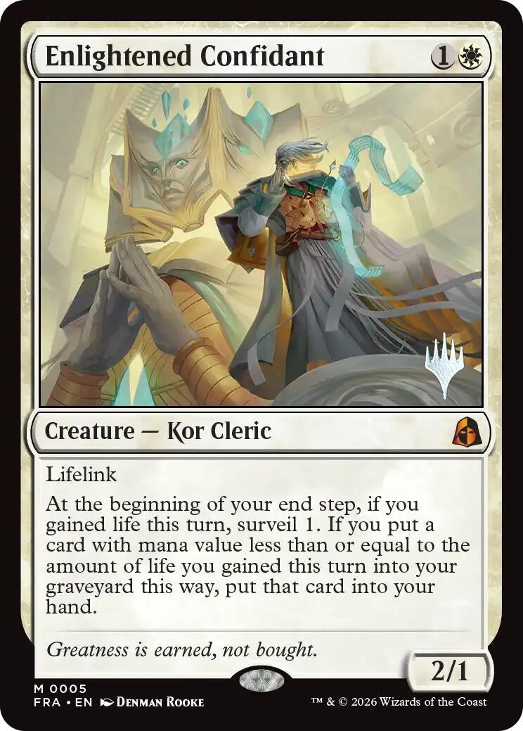 Image for Enlightened Confidant (Promo Pack: Reality Fracture) (5) (PPFRA) - Magic: The Gathering