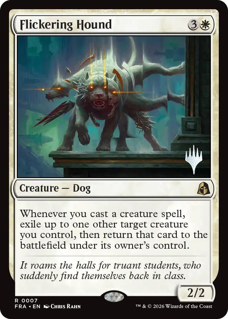 Image for Flickering Hound (Promo Pack: Reality Fracture) (7) (PPFRA) - Magic: The Gathering