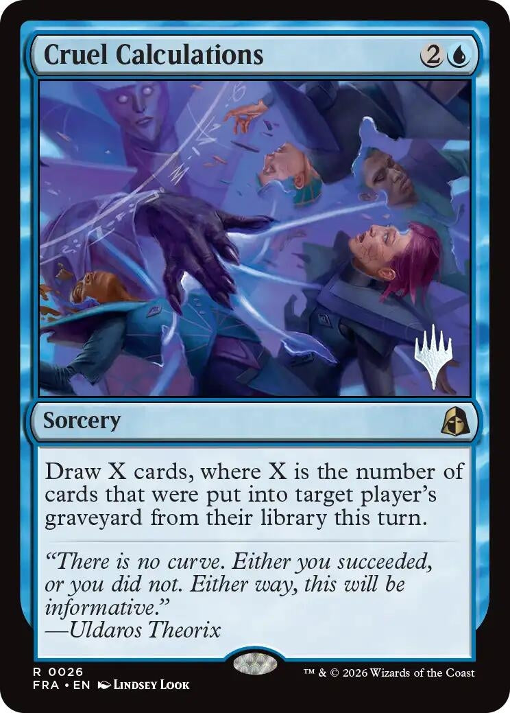 Image for Cruel Calculations (Promo Pack: Reality Fracture) (26) (PPFRA) - Magic: The Gathering