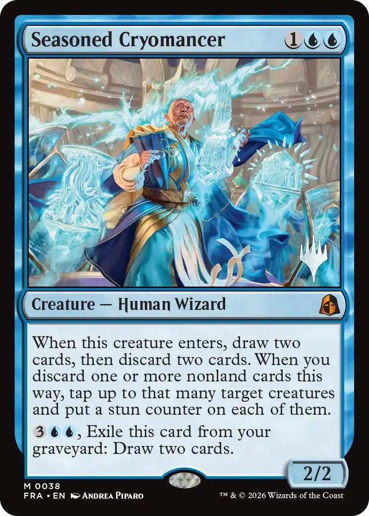 Image for Seasoned Cryomancer (Promo Pack: Reality Fracture) (38) (PPFRA) - Magic: The Gathering