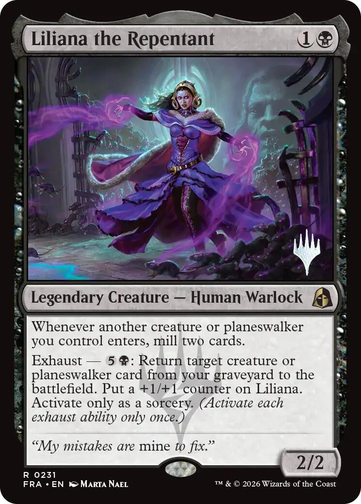 Image for Liliana the Repentant (Promo Pack: Reality Fracture) (231) (PPFRA) - Magic: The Gathering