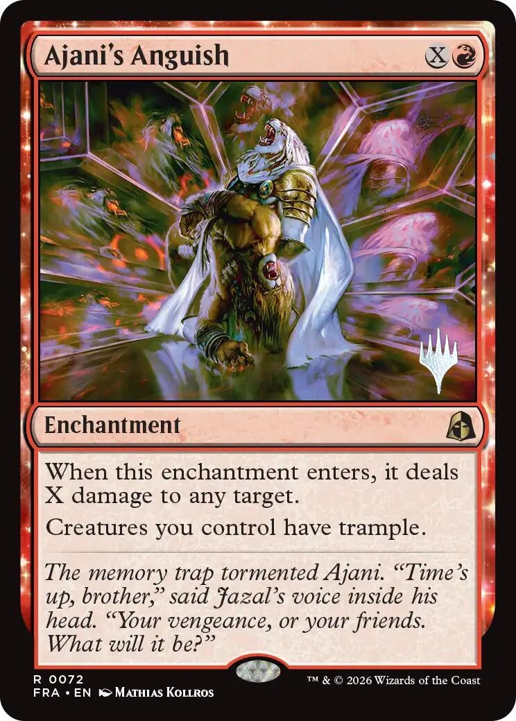 Image for Ajani's Anguish (Promo Pack: Reality Fracture) (72) (PPFRA) - Magic: The Gathering