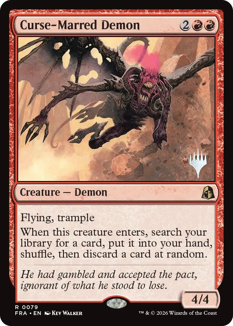 Image for Curse-Marred Demon (Promo Pack: Reality Fracture) (79) (PPFRA) - Magic: The Gathering