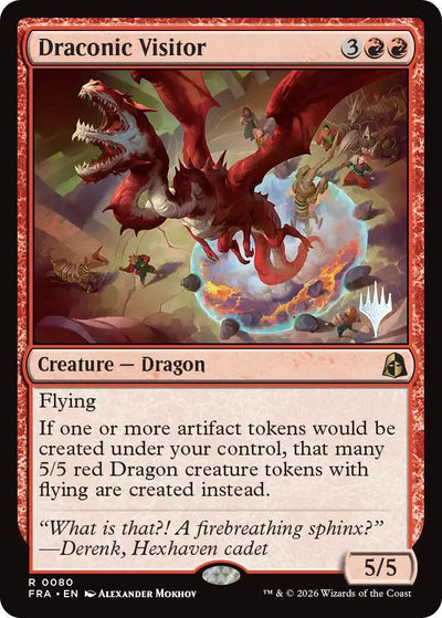 Draconic Visitor (Promo Pack: Reality Fracture) (80) (PPFRA)