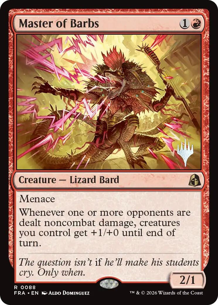 Image for Master of Barbs (Promo Pack: Reality Fracture) (88) (PPFRA) - Magic: The Gathering