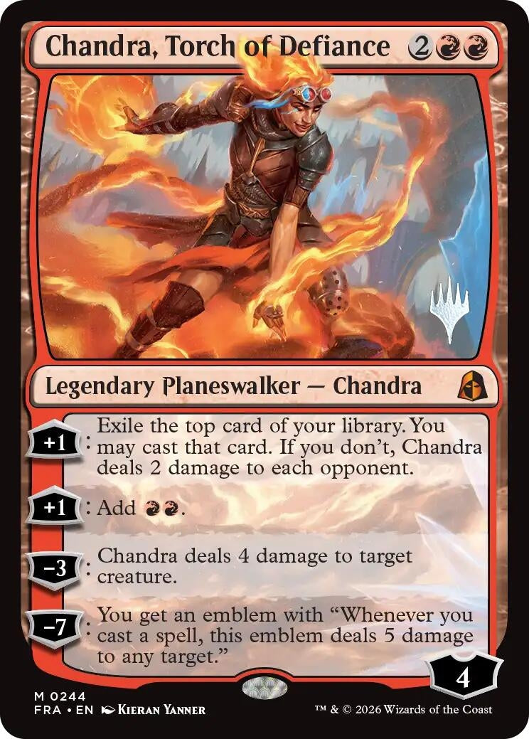 Image for Chandra, Torch of Defiance (Promo Pack: Reality Fracture) (244) (PPFRA) - Magic: The Gathering