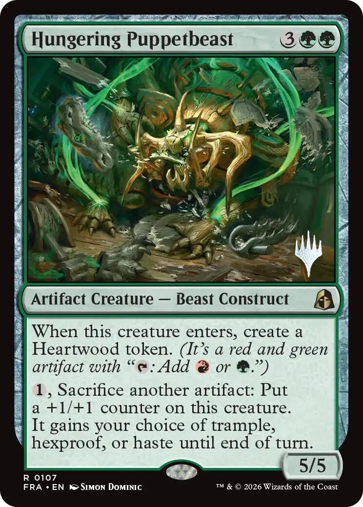 Image for Hungering Puppetbeast (Promo Pack: Reality Fracture) (107) (PPFRA) - Magic: The Gathering
