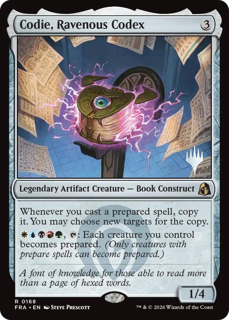 Image for Codie, Ravenous Codex (Promo Pack: Reality Fracture) (168) (PPFRA) - Magic: The Gathering
