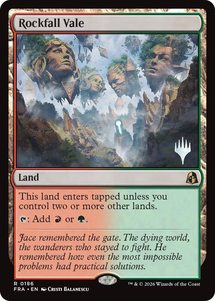 Image for Rockfall Vale (Promo Pack: Reality Fracture) (186) (PPFRA) - Magic: The Gathering