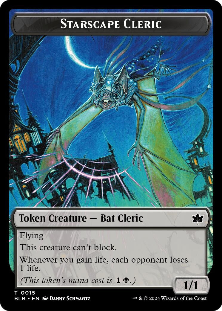 Image for Starscape Cleric // Treasure Double-Sided Token (Secrets of Strixhaven) (15 // 12) (SOS) - Magic: The Gathering