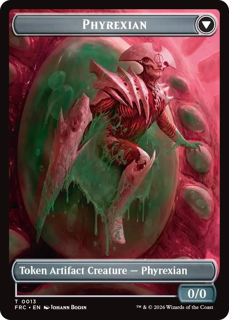 Image for Phyrexian // Incubator Double-Sided Token (Commander: Reality Fracture) (13 // 13) (FRC) - Magic: The Gathering