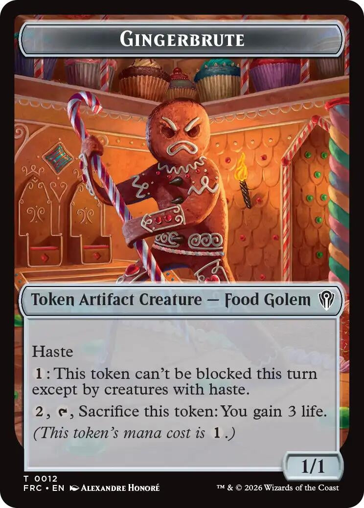 Image for Gingerbrute // Myr Double-Sided Token (Commander: Reality Fracture) (12 // 15) (FRC) - Magic: The Gathering