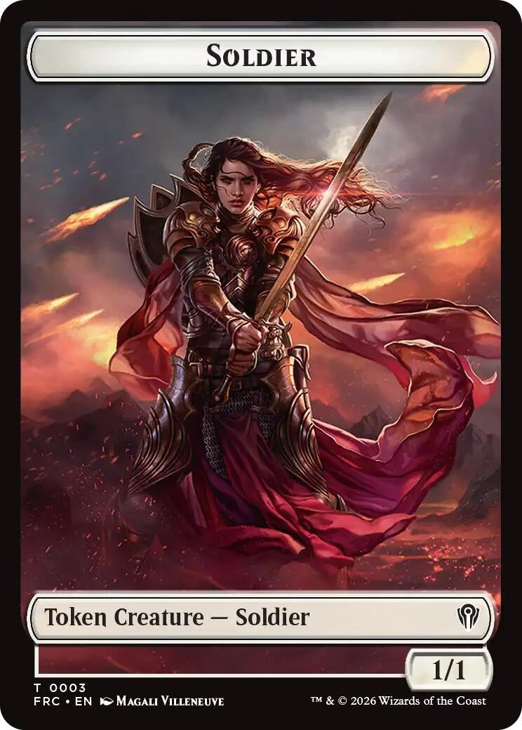 Image for Soldier // Map Double-Sided Token (Commander: Reality Fracture) (3 // 14) (FRC) - Magic: The Gathering