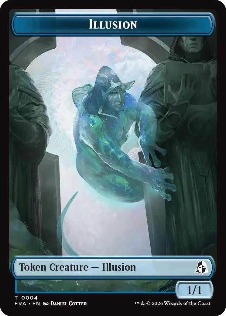 Image for Illusion // Jace Double-Sided Token (Reality Fracture) (4 // 5) (FRA) - Magic: The Gathering