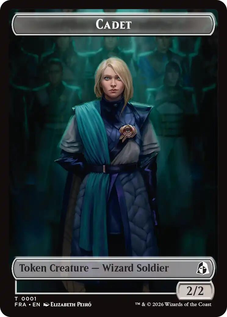 Image for Cadet // Beast Double-Sided Token (Reality Fracture) (1 // 8) (FRA) - Magic: The Gathering