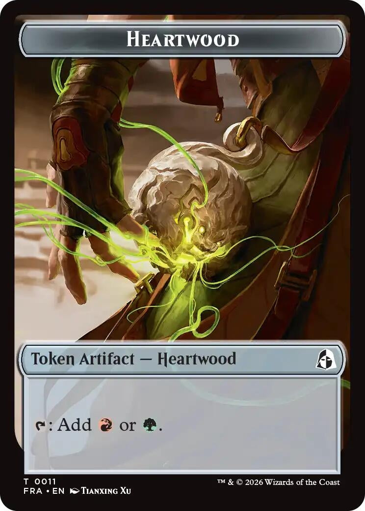 Image for Heartwood // Thopter Double-Sided Token (Reality Fracture) (11 // 14) (FRA) - Magic: The Gathering