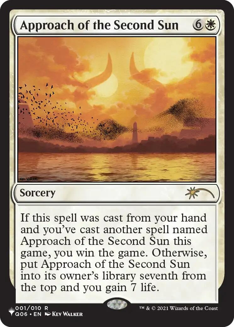 Image for Approach of the Second Sun (Q06) (The List Reprints) (1) (LIST) - Magic: The Gathering