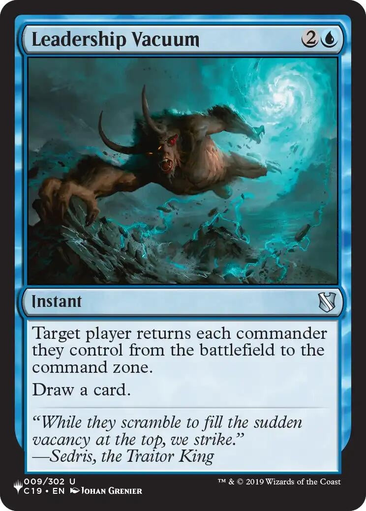 Image for Leadership Vacuum (The List Reprints) (9) (LIST) - Magic: The Gathering