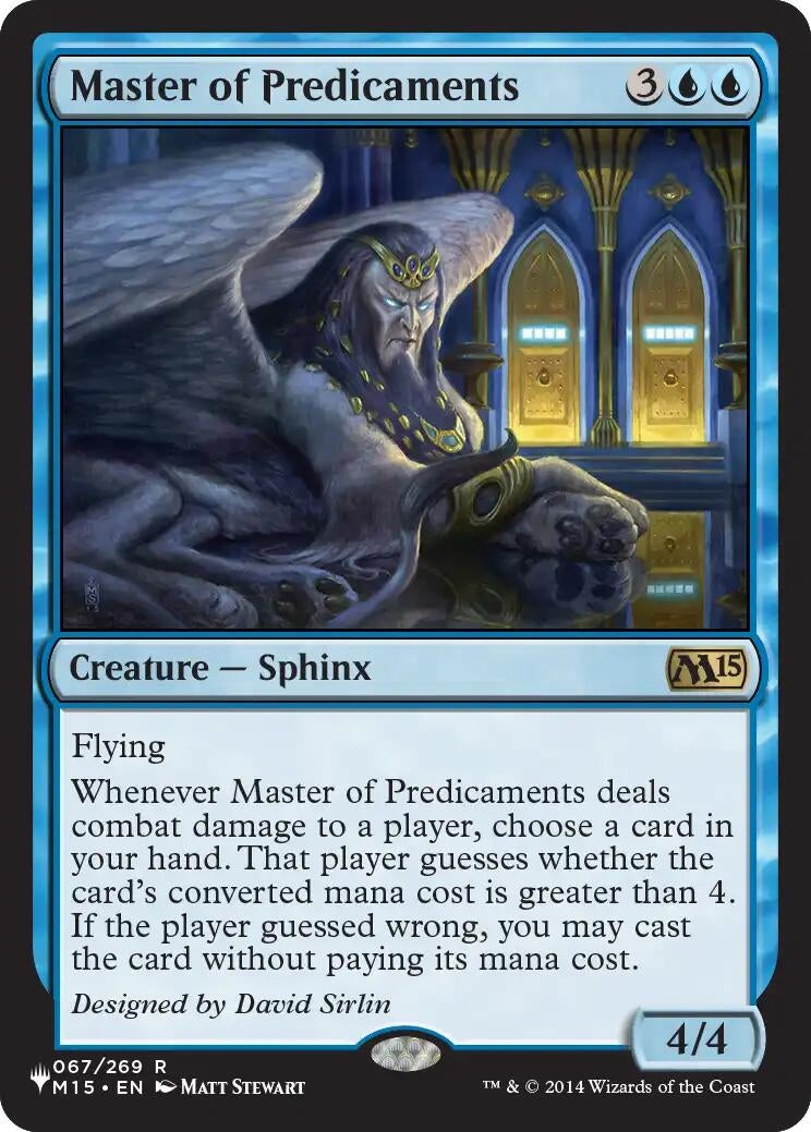 Image for Master of Predicaments (The List Reprints) (67) (LIST) - Magic: The Gathering