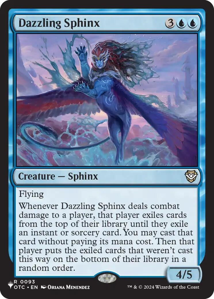 Image for Dazzling Sphinx (The List Reprints) (93) (LIST) - Magic: The Gathering