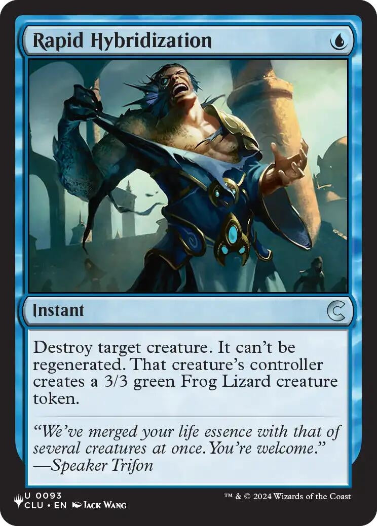 Image for Rapid Hybridization (CLU) (The List Reprints) (93) (LIST) - Magic: The Gathering