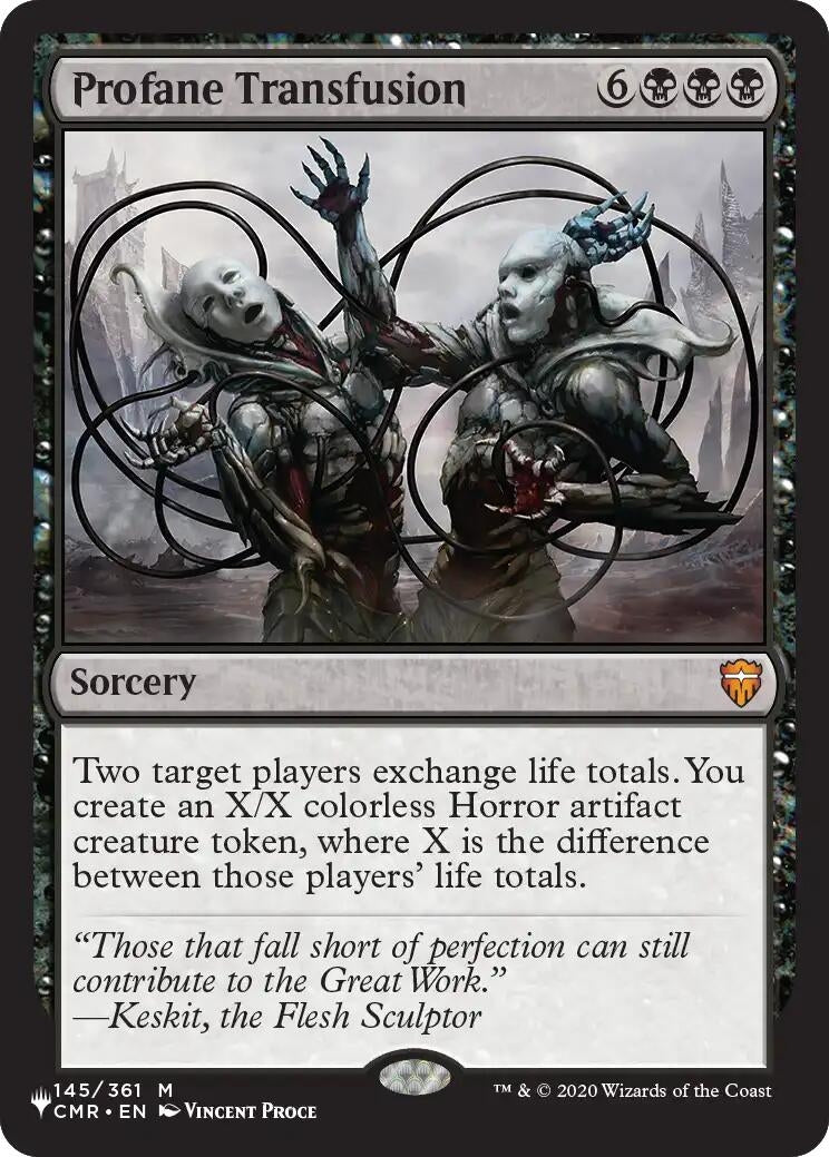 Image for Profane Transfusion (The List Reprints) (145) (LIST) - Magic: The Gathering