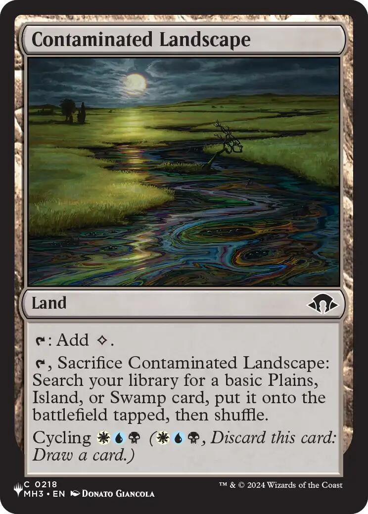 Image for Contaminated Landscape (The List Reprints) (218) (LIST) - Magic: The Gathering