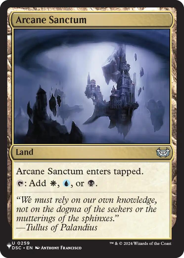 Image for Arcane Sanctum (DSC) (The List Reprints) (259) (LIST) - Magic: The Gathering
