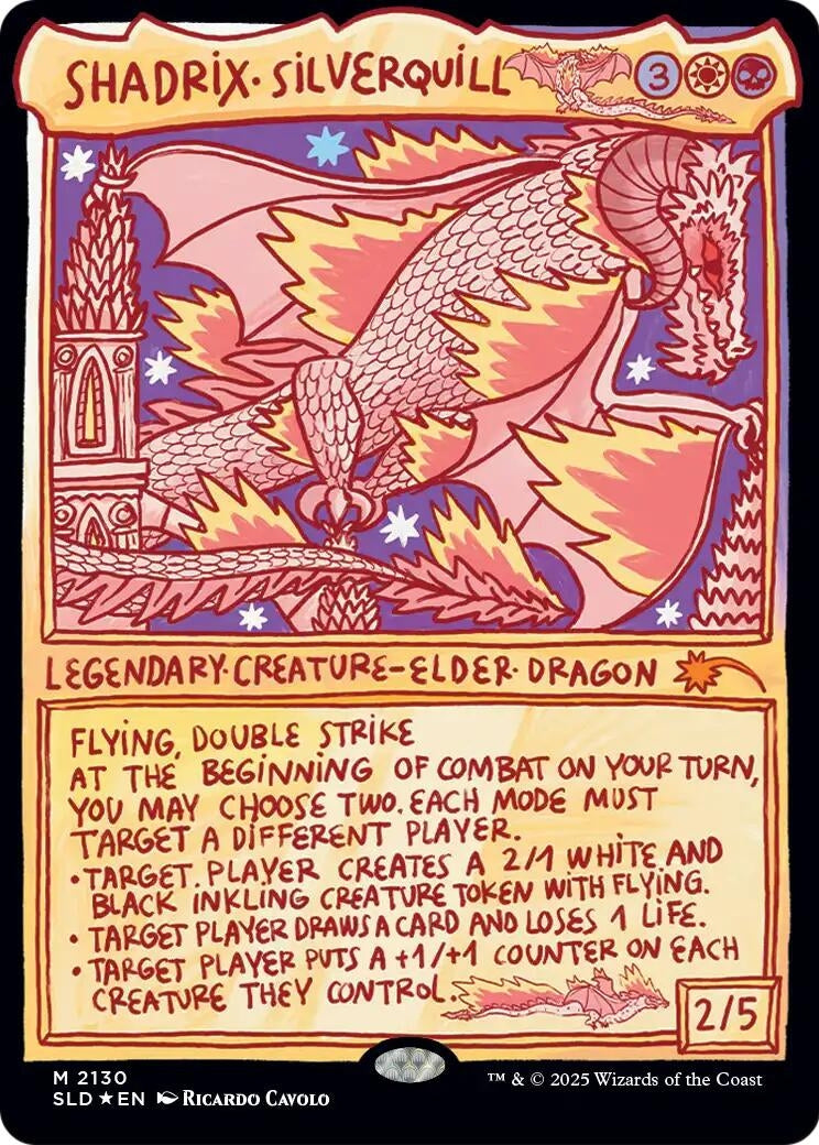 Image for Shadrix Silverquill (Secret Lair Drop Series) (2130) (SLD) - Magic: The Gathering