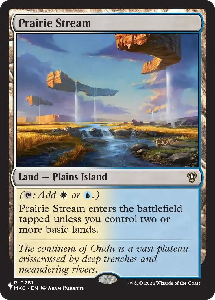 Image for Prairie Stream (The List Reprints) (281) (LIST) - Magic: The Gathering