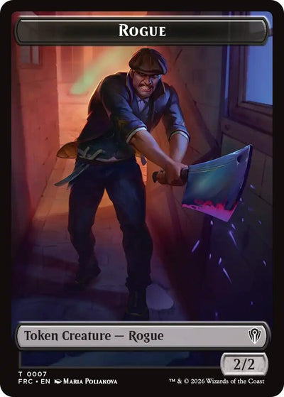 Rogue // Zombie Army Double-Sided Token (Commander: Reality Fracture) (7 // 8) (FRC)