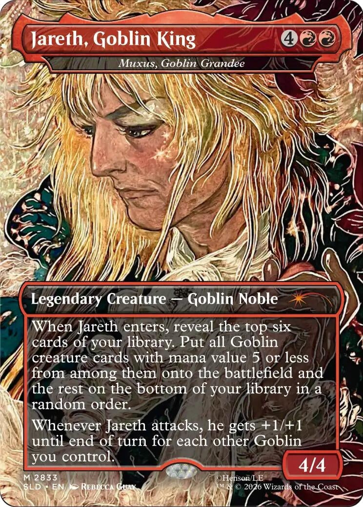 Image for Jareth, Goblin King - Muxus, Goblin Grandee (Secret Lair Drop Series) (2833) (SLD) - Magic: The Gathering