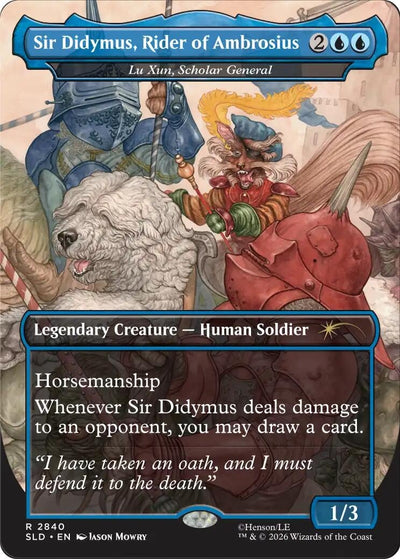 Sir Didymus, Rider of Ambrosius - Lu Xun, Scholar General (Secret Lair Drop Series) (2840) (SLD)