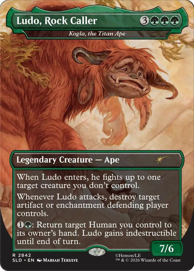 Ludo, Rock Caller - Kogla, the Titan Ape (Secret Lair Drop Series) (2842) (SLD)