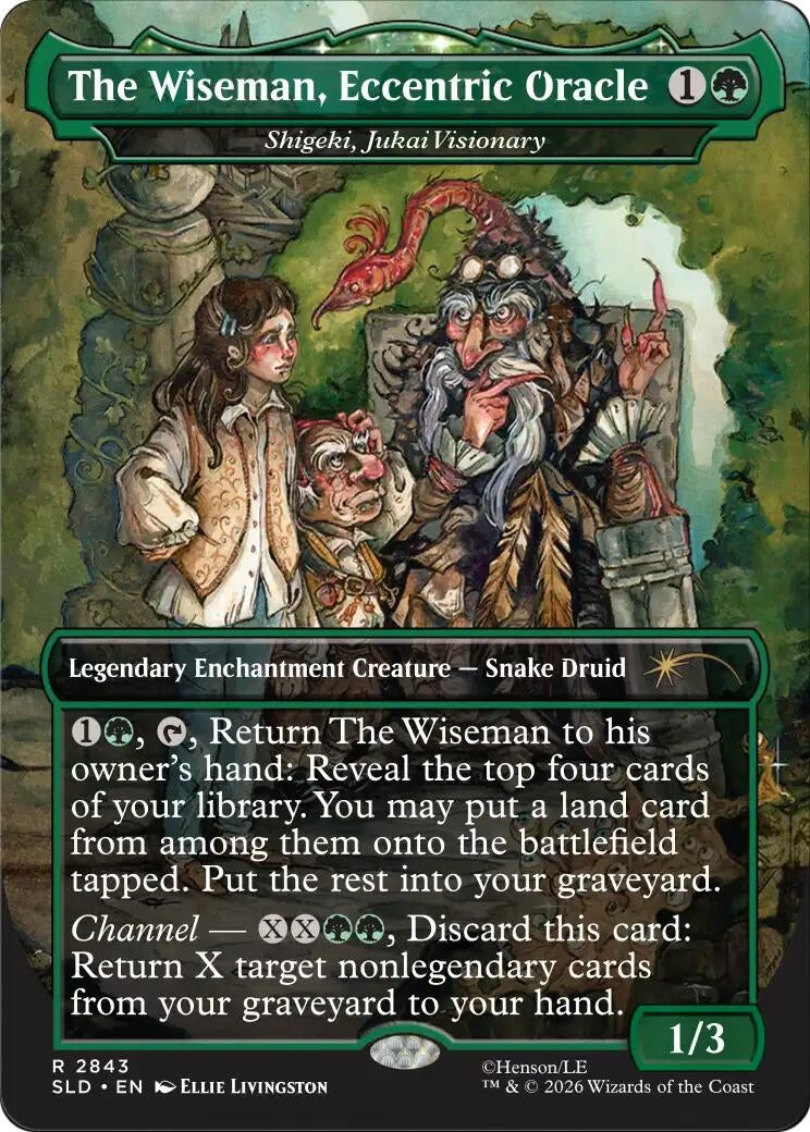 Image for The Wiseman, Eccentric Oracle - Shigeki, Jukai Visionary (Secret Lair Drop Series) (2843) (SLD) - Magic: The Gathering