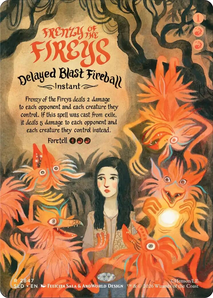 Image for Frenzy of the Fireys - Delayed Blast Fireball (Secret Lair Drop Series) (2847) (SLD) - Magic: The Gathering