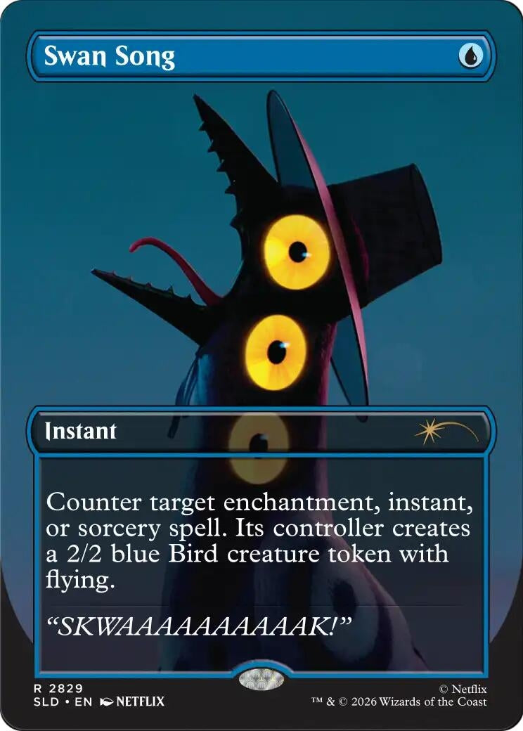 Image for Swan Song (2829) (Secret Lair Drop Series) (2829) (SLD) - Magic: The Gathering