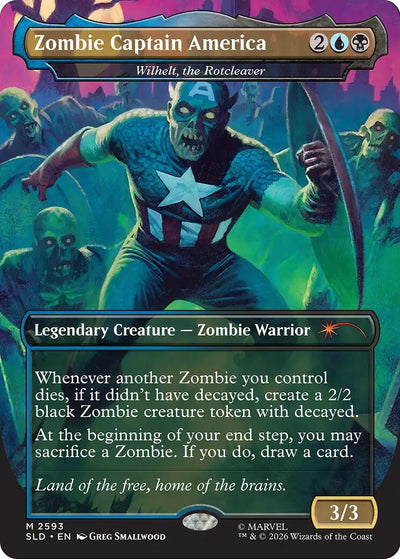 Zombie Captain America - Wilhelt, the Rotcleaver (Secret Lair Drop Series) (2593) (SLD)