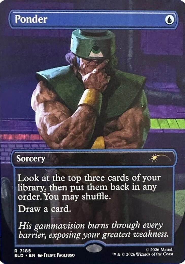 Image for Ponder (7185) (Secret Lair Drop Series) (7185) (SLD) - Magic: The Gathering