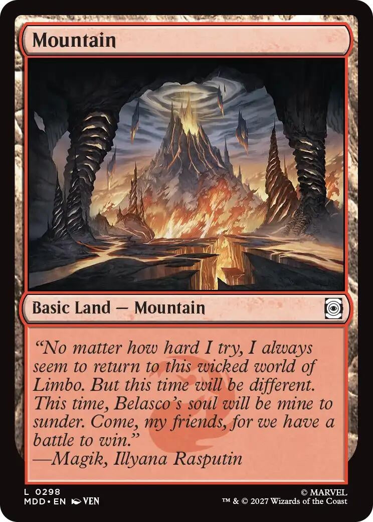 Image for Mountain (0298) (Marvel: Darkhold Destiny) (298) (MDD) - Magic: The Gathering