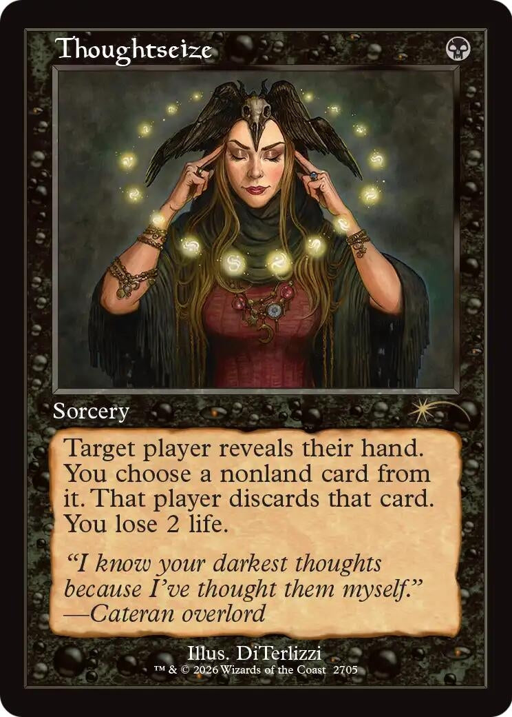 Image for Thoughtseize (2705) (Retro Frame) (Secret Lair Drop Series) (2705) (SLD) - Magic: The Gathering
