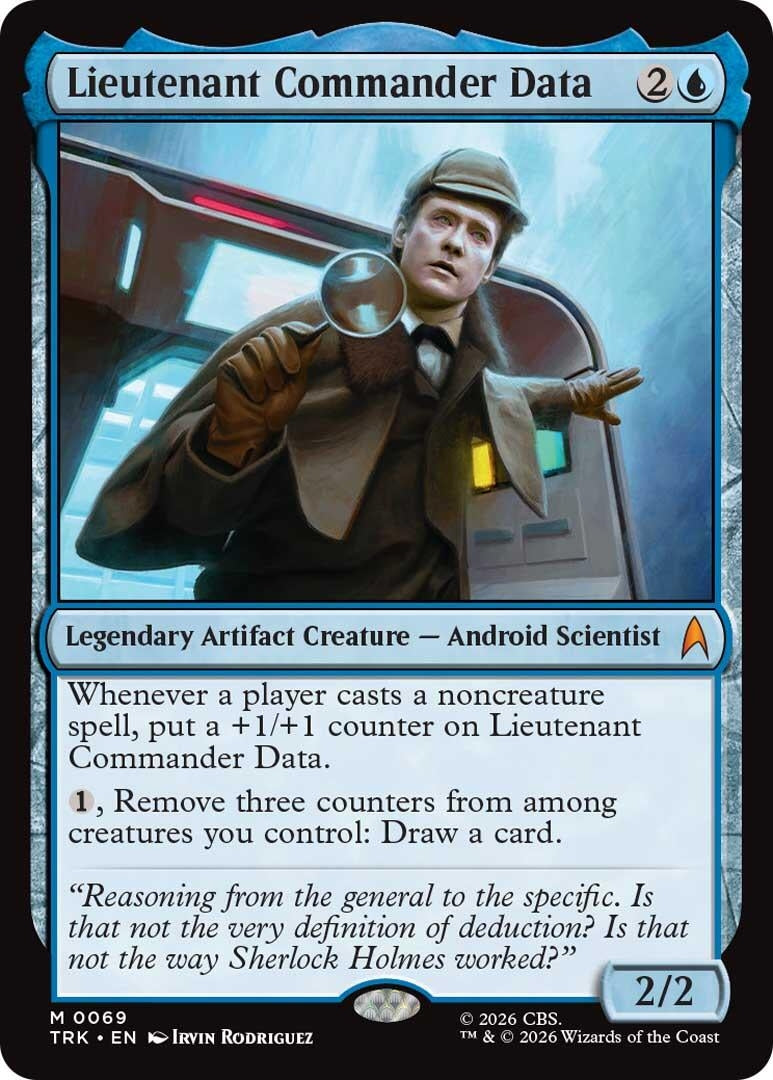 Image for Lieutenant Commander Data (Star Trek) (69) (TRK) - Magic: The Gathering