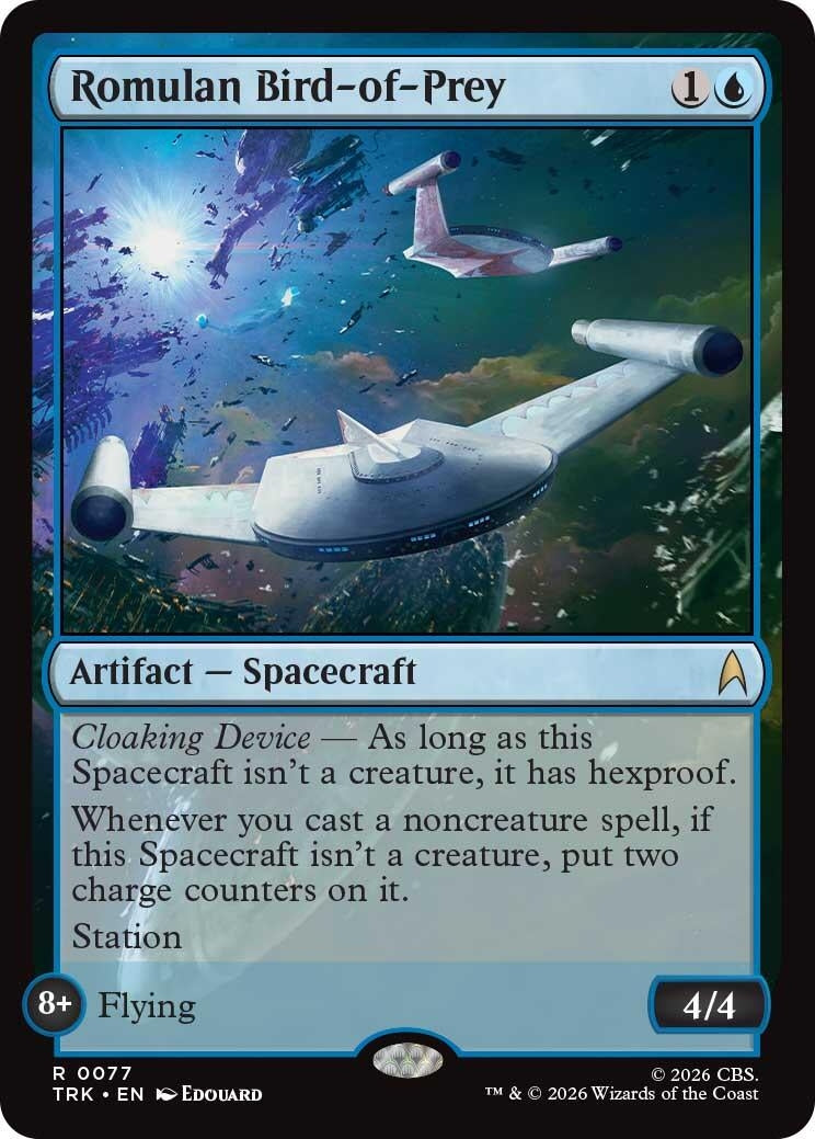 Image for Romulan Bird-of-Prey (Star Trek) (77) (TRK) - Magic: The Gathering
