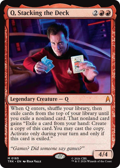 Q, Stacking the Deck (Star Trek) (165) (TRK)