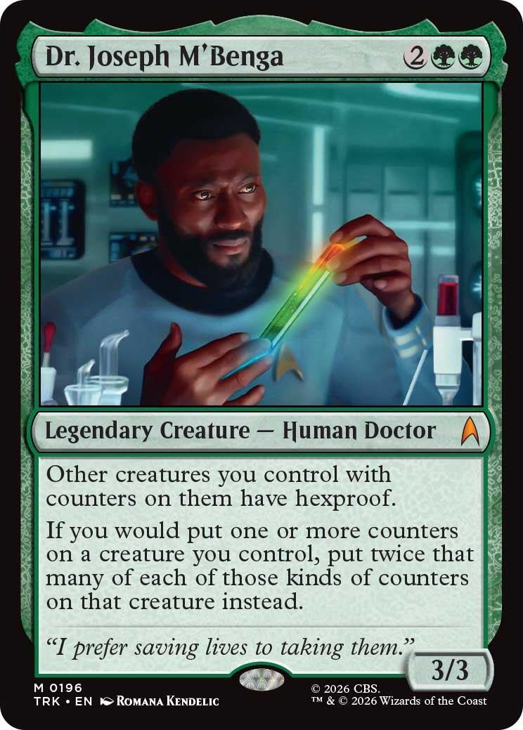 Image for Dr. Joseph M'Benga (Star Trek) (196) (TRK) - Magic: The Gathering