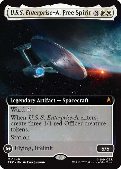 U.S.S. Enterprise-A, Free Spirit (Extended Art) (Star Trek) (448) (TRK)