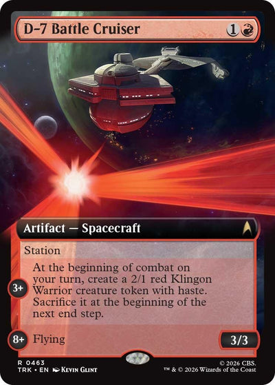 D-7 Battle Cruiser (Extended Art) (Star Trek) (463) (TRK)