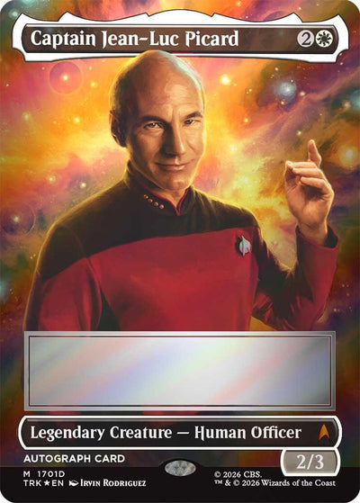 Captain Jean-Luc Picard (Borderless) (Signed) (Star Trek) (1701) (TRK)