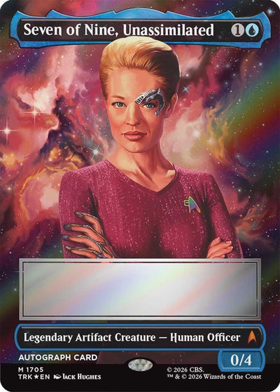 Seven of Nine, Unassimilated (Borderless) (Signed) (Star Trek) (1705) (TRK)