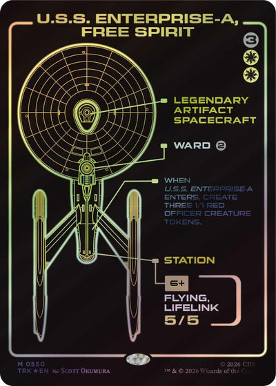 U.S.S. Enterprise-A, Free Spirit (Showcase) (Star Trek) (550) (TRK)